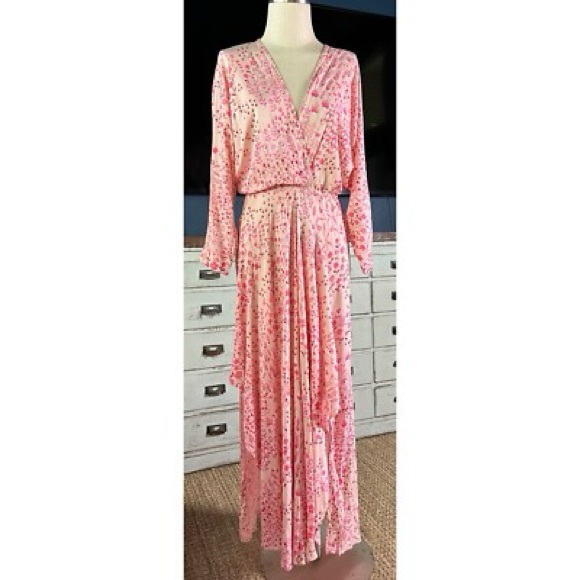 Poupette St. Barth Dresses & Skirts - Poupette St. Barth Pink Floral Maxi Dress